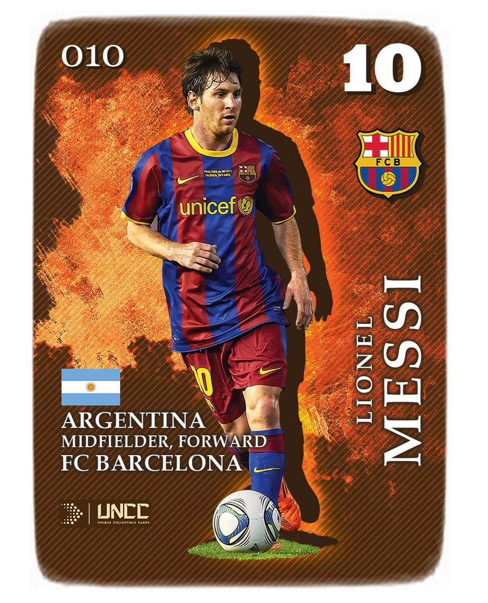 LIONEL MESSI, FC Barcelona – Unique Collectible Cards